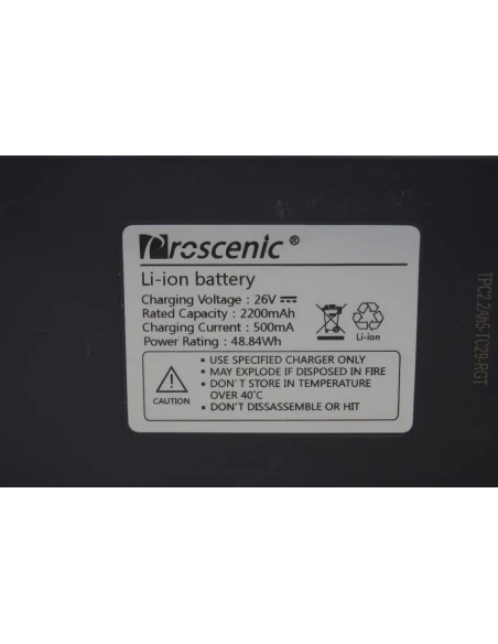 Régénération batterie d'aspirateur PROSCENIC P8 26V