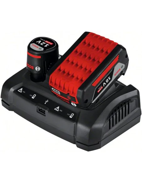 Ładowarka Bosch GAX 18V-30 10,8-12 V 14,4-18 V Dual Bay z portem USB