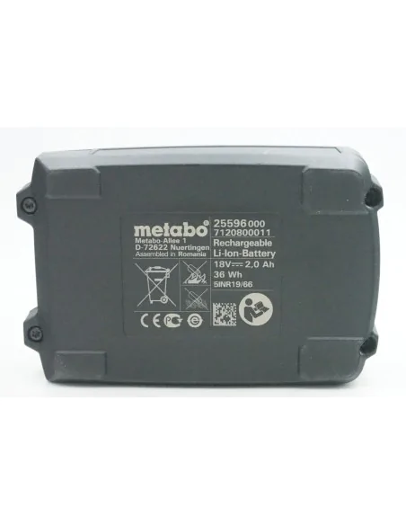 Metabo D-72622 18V 2,0Ah 2000mAh Werkzeugakku