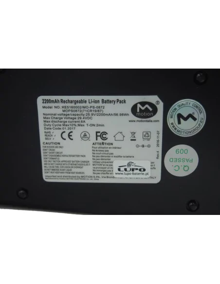 Batterijregeneratie voor Motion MOPS0872 25.9V elektrische stoel