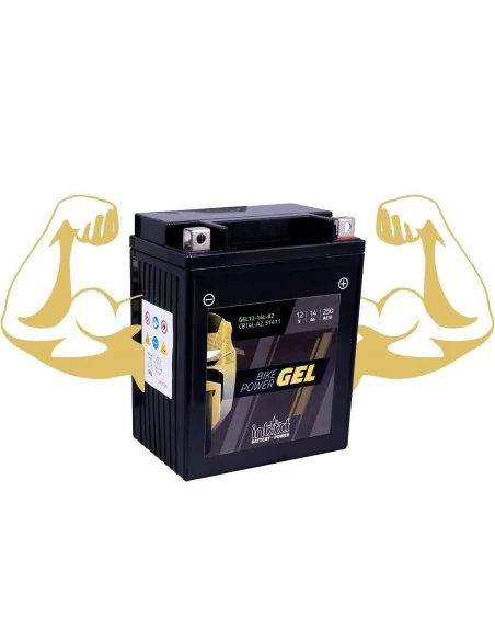 Batteria moto Intact Bike 12V 14Ah GEL12-14L-A2