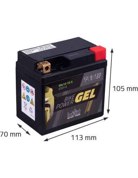 Motorcycle battery Intact Bike 12V 6Ah GEL12-7Z-S