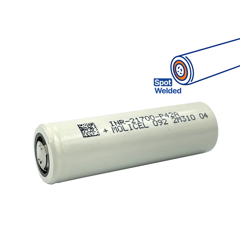 cell Molicel INR21700-P42A 3,6V 4200 mAh Spot welded