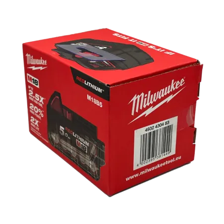 Oryginalny akumulator Milwaukee M18 B5 5,0,Ah 5000 mAh