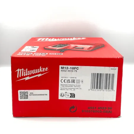 Original Caricabatterie Milwaukee M12-18FC per M12, M14, M18