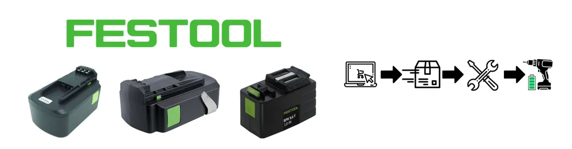 Festool Battery Regeneration – professional service with full warranty