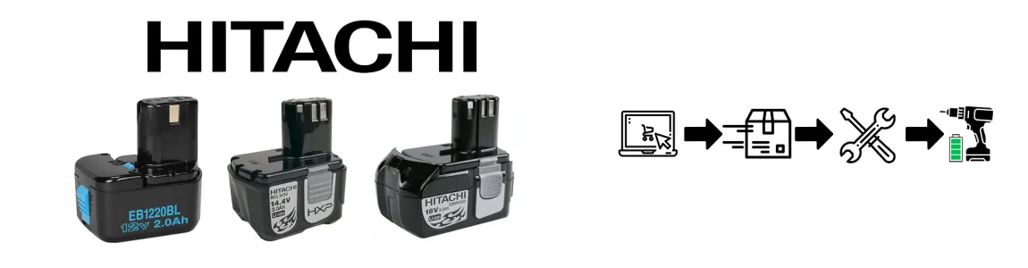 Hitachi Battery Regeneration – professional lithium-ion rebuild