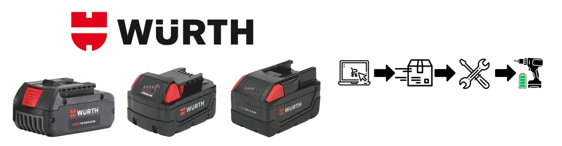WÜRTH battery regeneration – restore power and reliability to your tools