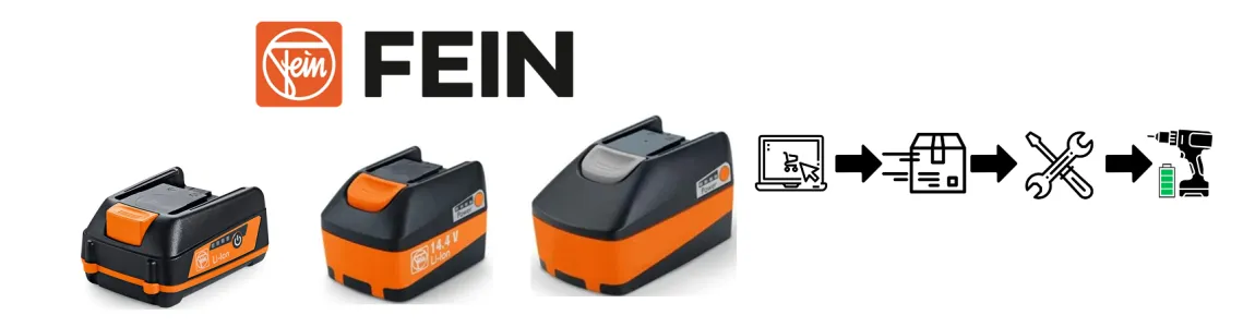 Fein Battery Regeneration – professional service with full warranty