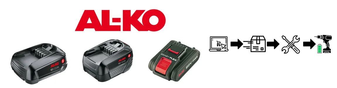 AL-KO battery regeneration – professional lithium pack rebuild and repair